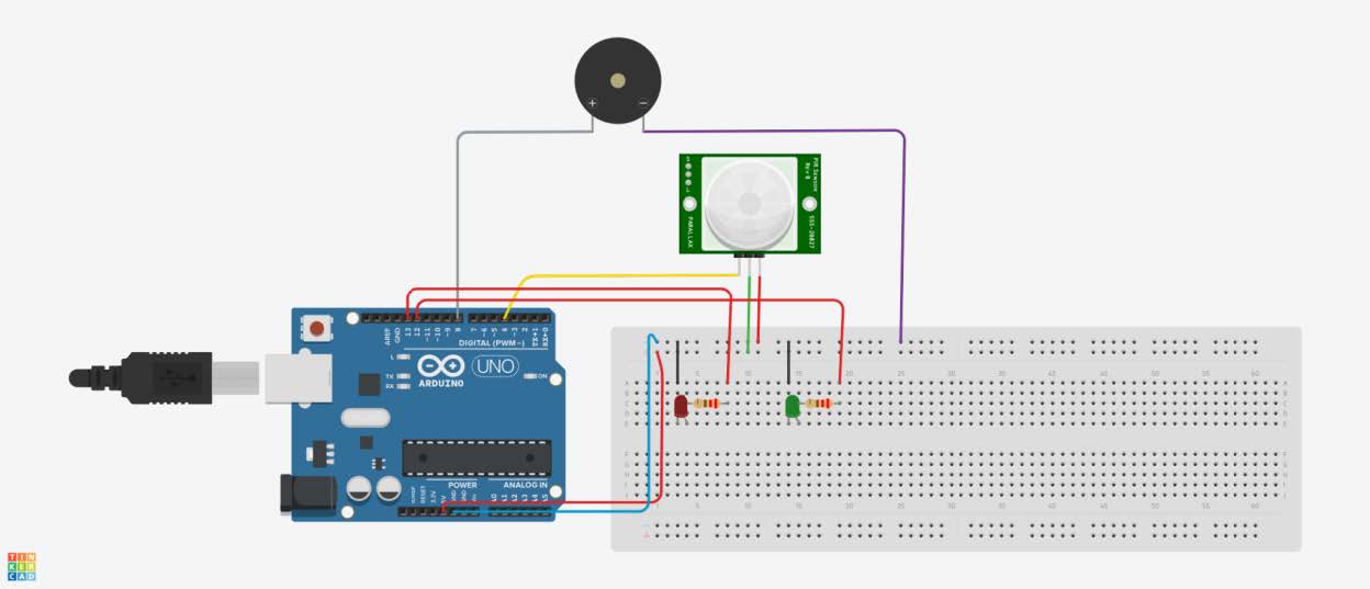 IoT Motion Detection Circuit Diagram